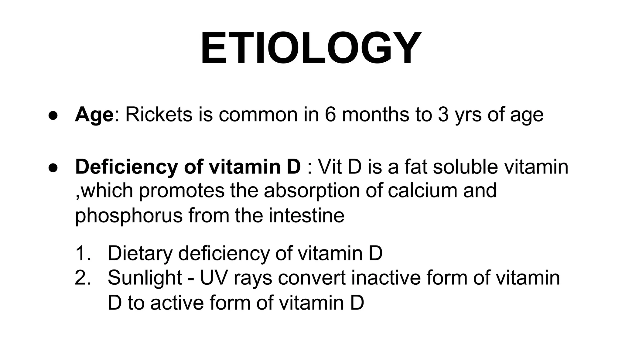 Rickets and osteomalacia presentation for postgarduate in orthopaedics ...