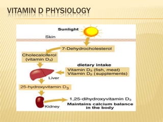 VITAMIN D PHYSIOLOGY
 