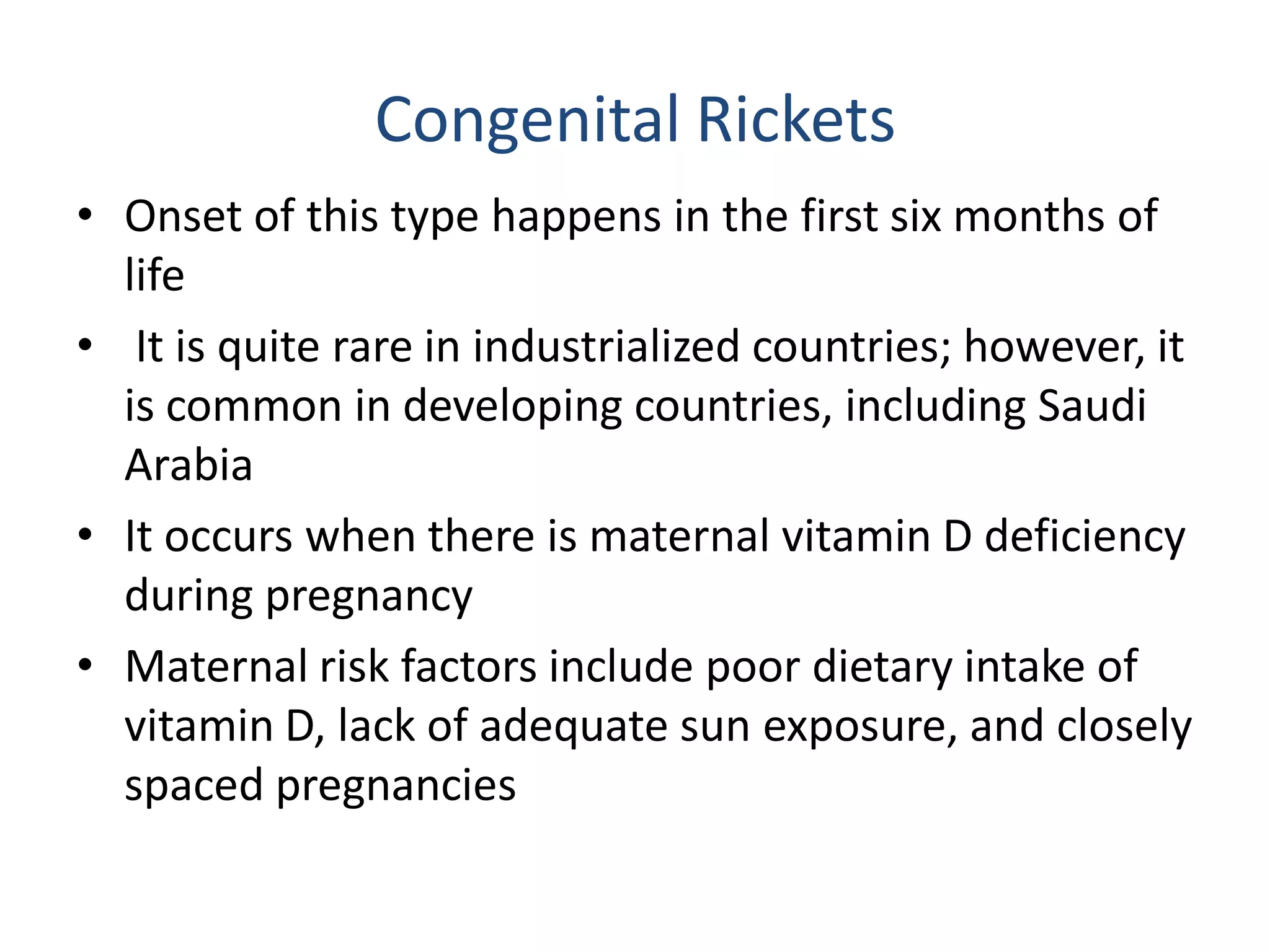 Rickets Health Risk Rickets in children | PDF