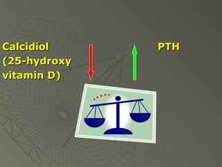 Calcidiol
(25-hydroxy
vitamin D)

PTH

 