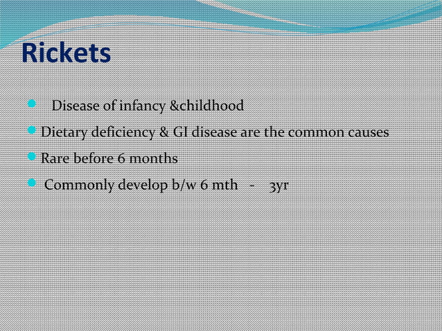 Rickets & osteomalacia | PPT