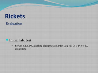 Blood Ph Rickets Rickets & osteomalacia | PPT