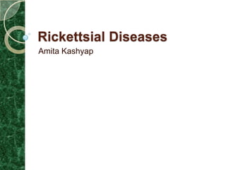 Rickettsial Diseases
Amita Kashyap
 