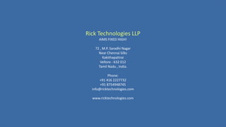 Rick Technologies Profile