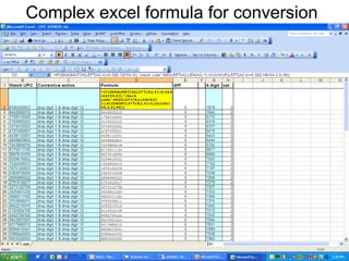 Complex excel formula for conversion   