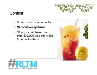 McDonald's #RLTM NY Case Study