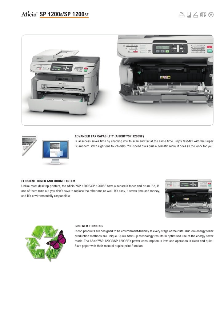 Ricoh SP 1200SF Brochure