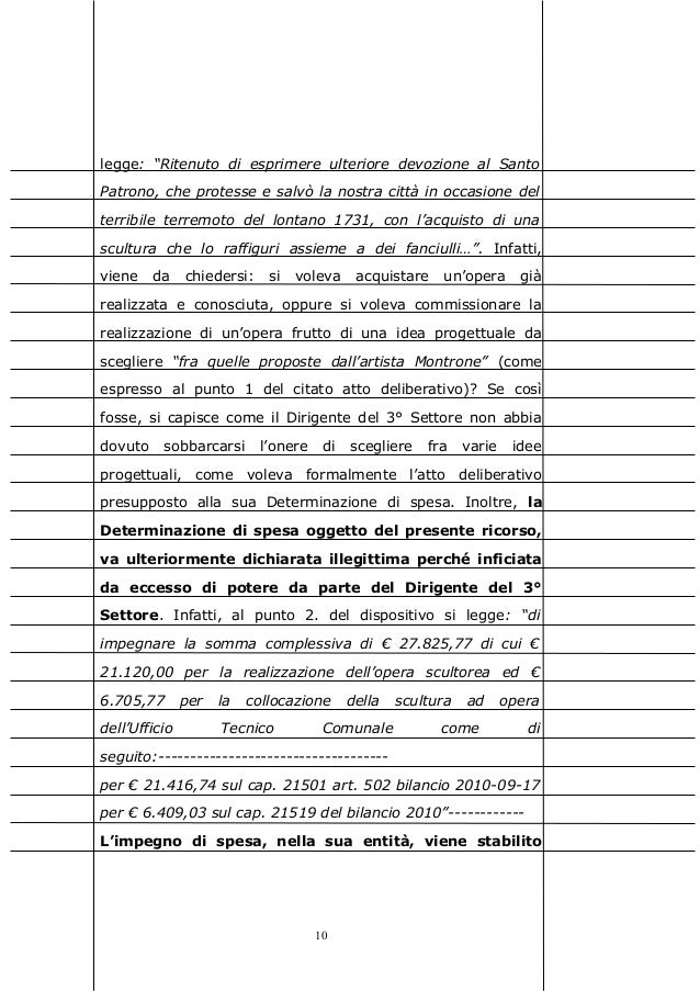 Ricorso straordinario capo dello stato