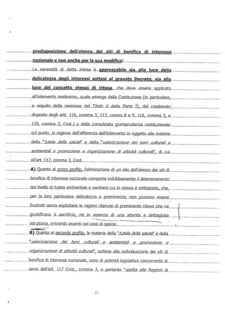 Ricorso VAS contro decreto cancella SIN Pitelli