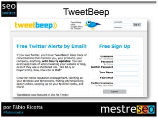 Busca e Social Media: Alinhando estratégias - Fábio Ricotta - Social Media Brasil 2009