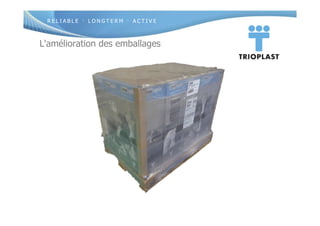 R E L I A B L E · L O N G T E R M · A C T I V E
L'amélioration des emballages
 