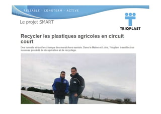 R E L I A B L E · L O N G T E R M · A C T I V E
Le projet SMART
 