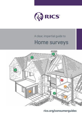 rics.org/consumerguides
A clear, impartial guide to
Home surveys
 