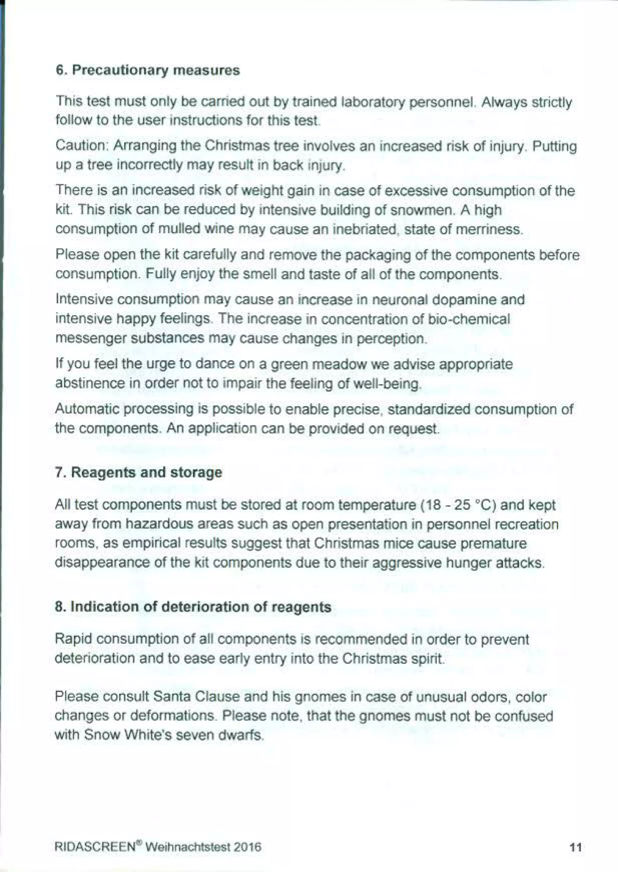 RIDASCREEN Christmas Testkit from R-Biopharm