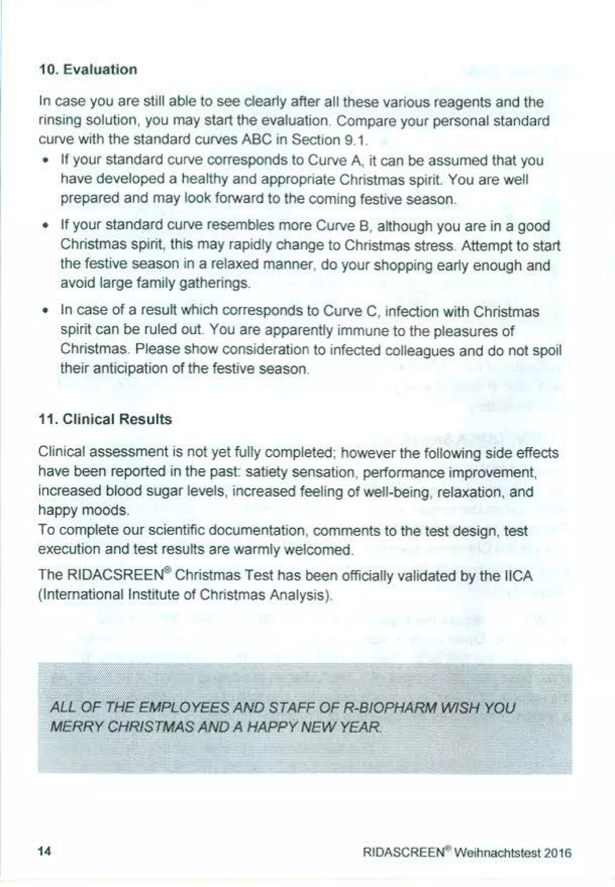 RIDASCREEN Christmas Testkit from R-Biopharm