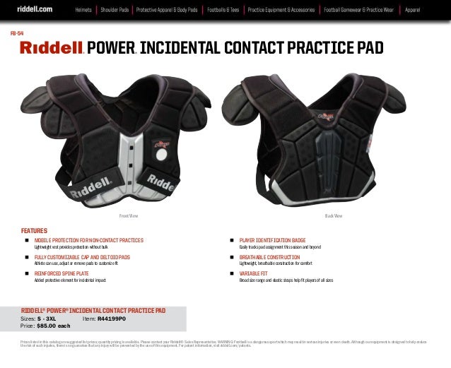 Riddell 2016catalog
