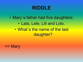 Riddles | PPTX
