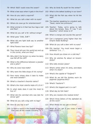 Silly Questions Riddles Riddles and silly questions | PDF