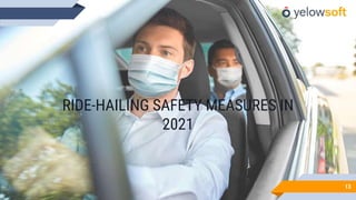 RIDE-HAILING SAFETY MEASURES IN
2021
13
 