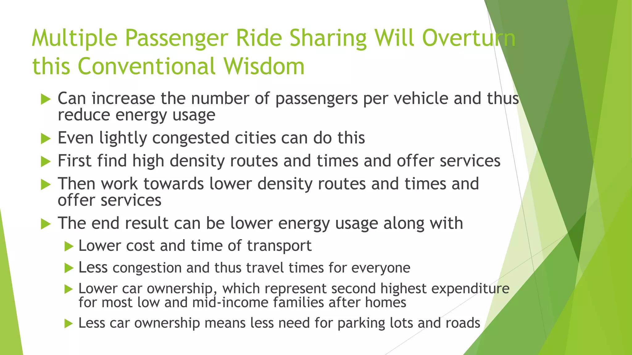 0
5
10
15
20
25
30
0 5 10 15 20 25 30
A More Detailed Look at Canada, Australia, and US
New US Cities
Decentralized
Designed for Cars
Old US
Cities
Australia
Canada
Density
(per hectare)
Public
Transport
 
