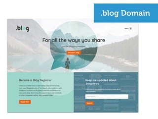 .blog Domain
 