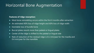 Ridge augmentation - Dr. Kinjal ghelani | PPTX