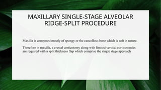 Ridge Split Techniques in Prosthodontics: Enhancing Alveolar Ridge for ...