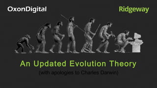 An Updated Evolution Theory
    (with apologies to Charles Darwin)
 