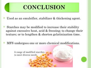 modified starch | PPT