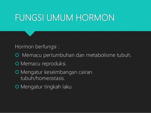 Power Point Hormon Struktur Dan Fungsi Biomolekul