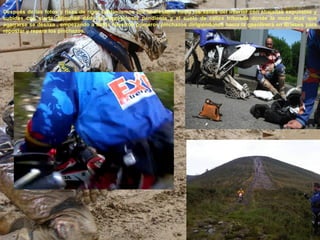 Después de las fotos y risas de rigor continuamos por la crestería hacia los valles del interior con abajadas expuestas y
subidas con cierta dificultad dado la impresiónate pendiente y el suelo de caliza triturada donde la moto mas que
agarrarse se desliza , empezando a sufrir nuestros primeros pinchazos dirigiéndonos hacia la gasolinera en Briebes para
repostar y repara los pinchazos.
 