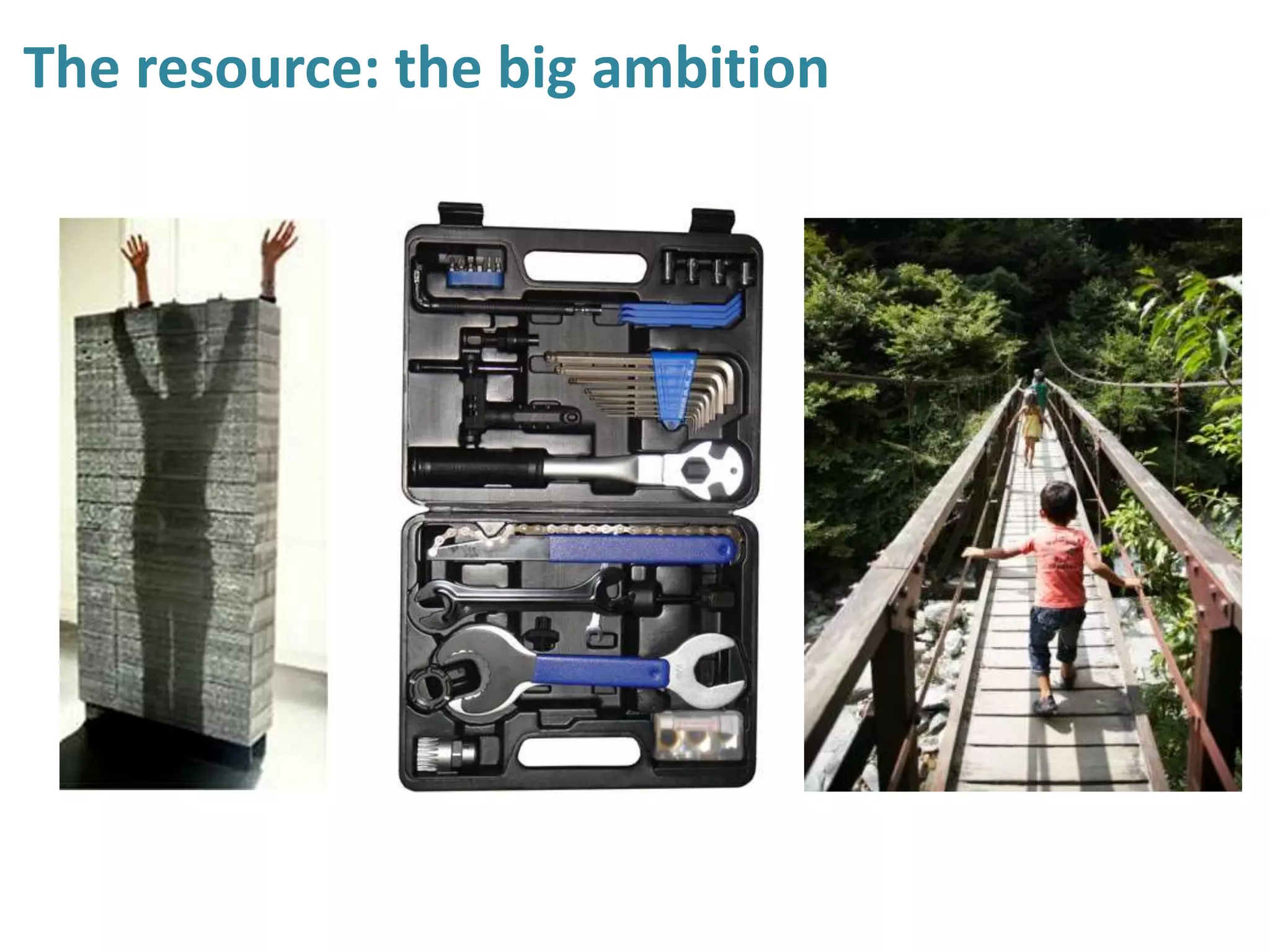 The resource: the big ambition