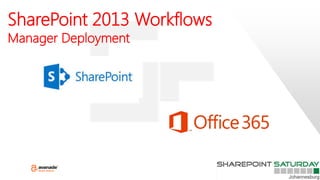 SharePoint 2013 Workflows
Manager Deployment
 