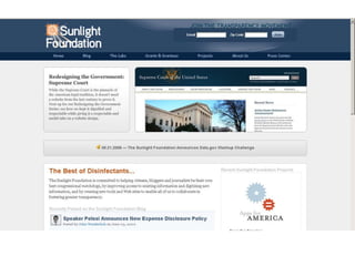 II - SC : Sunlight Foundation 