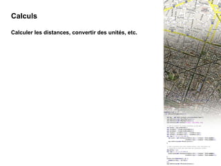 III - 5 Calculs Calculs Calculer les distances, convertir des unités, etc. 