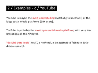 Analyzing Social Media with Digital Methods. Possibilities ...