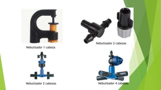 Nebulizador 1 cabeza
Nebulizador 2 cabezas
Nebulizador 2 cabezas
Nebulizador 4 cabezas
 