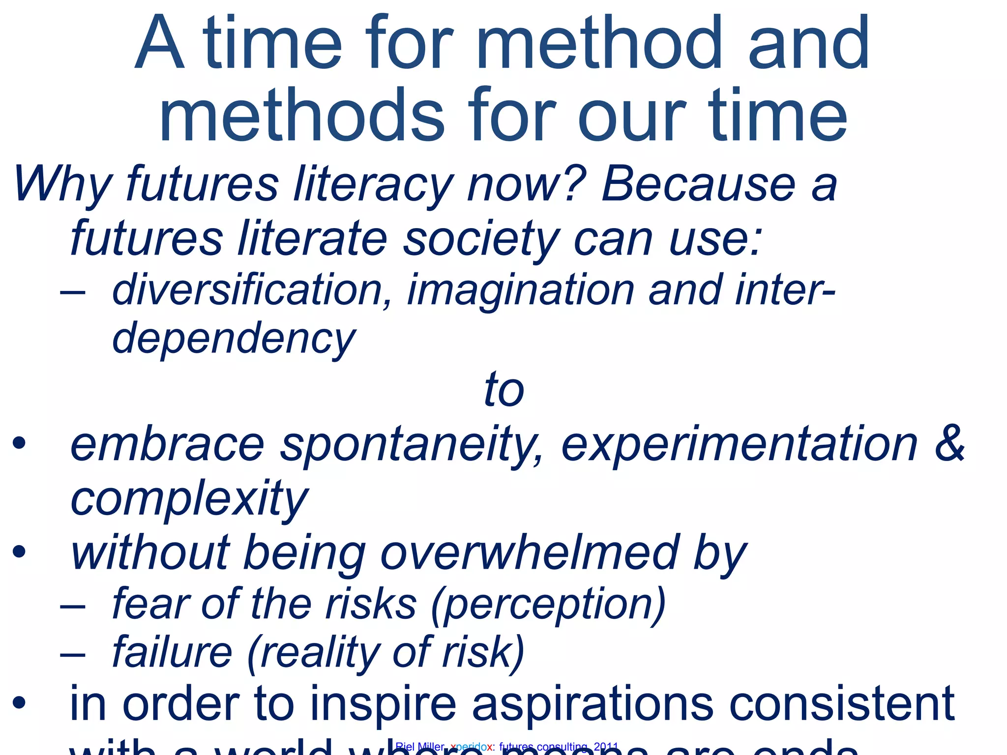 Ecology of culture - capacity to be freeTowards greater heterogeneity