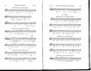 EXERCISES
61-63 (Alto given).
Gr
e a c + b 4 + e 6 6 e a h ' ?
d b f i z a b d b a b J G 5 ab
3 3 5 4 3
63.
- +
ca .. 6 ctlW. fv
EXERCISES
64-66 (Tenor given).
6
g:,
d7 cb .. d
b
" gb do .. g, .. +
N.B.
-
6 5
3 +.. g
u cpj$cpf$.. ca+ .. fa ..cu + ?
. 1 ..fa6%
9 1 r 4 ~1
I Chap I.] TONIC
AND L)OMINANT HARMONIES. 33
I 11. MINOR.
EXERCISES
70-72 (Soprano given).
6 . o "e 0 111 O b pe 111 fa O h e o
111 I 1
1
1
EXERCISES
73-75 (Alto given).
73.
I . .
t-i+t-,i-'y+L-&*
- 0'=dl
0 0 'e 6 '6 "a o "a o "6 .. O e a . o
I
74.
d
-
-
-
I % "6 o .. "ca .. o O 6 y% "6
75.
111 IIL TIT
d g d "a % *g o a % 0 . . " d
III 111
EXERCISES
76-78 (Tenor given).
o .. o .
:
g
% .."ca o .
III
.~ g #
.
1x1
.d p
1 "gg 06%.. o "6% o
 