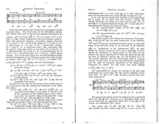 100 H A R M O ~ Y
SIMPLIRIED.

[Chap. 11.
These last observations have introduced an abundance of new
harmonic steps. The introduction of the Mixolydian seventh
and Dorian sixth each yield two new feigning consonances (in
c-major : D"= 'd and = 6b+; in *-minor : S1"<
= d+,
$:;j. =y#),
whose comblnatlon with tlie principal clangs in-
deed only reproduce harmonic successions already discussed
(c+-V and "e-d+ = whole-tone change, g+-"d and Oa-dc
= fifth-change, Y+-Od and "6-d+ = minor-third change;
%-"c and dt--e+ = whole-tone step) ; their connection with
tlie parallel clangs also yields no new steps ("d-"e and d+-c+
= whole-tone step, V-% nand d+-g+ = contra-fifth step, "dP06
and d+-f+ = minor-third step, a?+-'dand d -"g# =tritone
change). But, 011 the other hand, the two new harmonies arising
from the introduction of the Phrygian second and Lydian fourth,
in c-major: y$(=B)
and d+ (= +Dfie); in A-minor: 6b +
0 -
(=S) and "d(= 9
'
'
), supply a few new conlbinations:
I >
(A) Oc-d+ ("S-+D1'<)
and e+--d (D+-oS'rg) are contra-
whole-tone chnt~ges.
(n) "6-./i$ ("S-O), ab+-d+ (.s$-+D:"), e+-64'
(+D-S), "g#-*d (+D$--OS;:) are tritone steps.
(c) f+-~f# (S-33) and m6-6i" ("D-S) are ch~omafic-
senlitorre chnlqes.
(D) ab+-Oft tSp-B) and ~g#-bb+ (+Dp-S) are
a~,,mented-srxlhch?zges.
To these we must add the connectiiig of the parallel clan:: of
the tonic-variant with the leading-tone substitute of the plain-
fifth clang :
(E) ej+-"ft (X:$-33) and 7%-6b+ (X$-s), an
augnzcfited-sero?zdchange, a step which is also the result
of the connection of the parallel clang of the contra-
clang with tlie parallel clang of the plain-fifth clang
(a b-O6 ="Sp-+Dp, and 2%-f+=+Dp-"Sp).
Finally, the combination of the parallel clang of the contra-
clang with the parallel clang of the tonic furnishes the step :
(F) ab+-~e ("Sp-+Tp) and "g#-c+ (+Dp-'Tp) = aug-
mented-fifth change (dollfile-third chnnye),
while the combination of the same with tlie parallel clang of the
subdominant (a'b+-"a ="Sp-+Sp, "g#-g+ =+Dp-4L)p) repre-
sents the chromatic-semitone change already introduced at (c).
If we still add the lending-tone ntbs/i/ufe o
f the contra-ciwzg
(3in major, 3
3
: in minor), this will produce, besides the
already mentioned rare steps (in c-major and A-minor: dv+-"e
and %'#-c+ =augmented-second change, dD+-O6 and "d$-f+=
augmented-sixth change), two more new steps :
(c) The aitg~~rented-third
change, d-3 (dPc-"j#) and
B:-3 ("(iff-b?+), and
(H) The chroi~iatic-semito?~e
st@: S-+DrL' (dPf-d+) and
~-"sfi'td#-"d),
The parallel clang of the leading-tone substitute of the plain-
fifth clang (by the way, the most conlplicated of our forliiulas,
>
+Drl<and"S") may be comprehended more simply as plain-fifth
clang of the plaiil-fifth clang, i.e., as dolizirzant of the donzi~zavzt
(D),
or "sz~bdotnriiar~t
of the "su6douomi1zant pi); we shall
further on become acquainted with many a possibility of intro-
ducing the dominants of clangs proper to the scale, but we
preserve the special significance of these two, which are the first
we meet, by affixing a special sign, viz., the doubled D or "S.
The second dominant and the contra-clang stand in intimate
relation to each other, as the one harmony may be transfornied
into the other by chromatic alterations; if the characteristic
dissonance be added, this will prove even more striking
( s:;<=&39;0:. =$vl?.
< >
The contra-whole-tone chalzge, the sin~plestof the new steps
(connecting the contra-clang with the second dominant of the
other side: "S-&3 or D+-gS), therefore, requires two chro-
matic progressions :
Part progressions which should be avoided are the augmented
sixth (ab-f#, g#-6b ; inverted-as a diminished third-good
at any time), and the augmented fourth (ab-d and g#-d; in-
verted-as a diminished fifth-good).
The tritonone step ("S-B, 'Sp-B, +D-S-, +Dp-'S)
has, besides the three tritone sleps (1-1, 3-3, 5-5, or I-I,
 