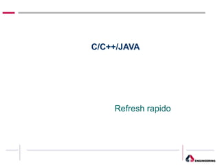 C/C++/JAVA Refresh rapido 