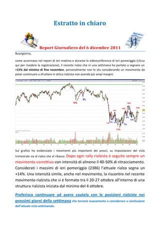 Estratto	in	chiaro


                  Report	Giornaliero	del	6	dicembre	2011			
Buongiorno,

come accennavo nel report di...