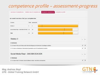 competence profile – assessment-progress

 