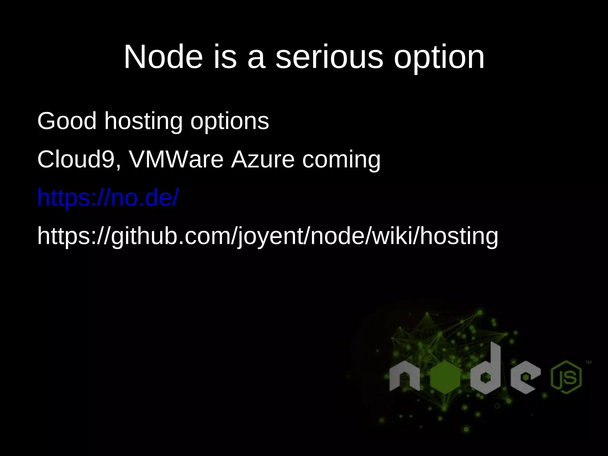 What is Node for? 