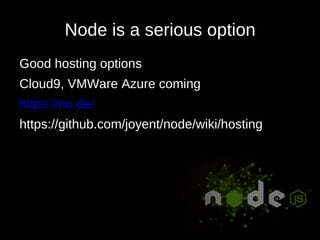 What is Node for? 