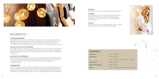 RauChen
                                                                                                            Der gesamte Wellness- und Saunenbereich ist Nichtraucherzone.

                                                                                                            getRÄnKe
                                                                                                            Tee und Wasser stehen Ihnen im Wellnessbereich kostenlos zur
                                                                                                            Verfügung. Das Mitbringen von Gläsern, Glasflaschen sowie
                                                                                                            Geschirrteilen in das Schwimmbad oder in den Wellnessbereich
                                                                                                            ist nicht gestattet.

                                                                                                            pSSSSSt
                                                                                                            Wir möchten Sie bitten, sich im Wellnessbereich ruhig zu verhalten
                                                                                                            und den Bereich nicht mit Straßenschuhen zu betreten.




     WIssensWertes
     teRminVeReinBaRung
     Bitte reservieren Sie Ihre Termine rechtzeitig vor der Anreise. So können Sie sicher gehen, dass Sie
     Ihre gewünschten Behandlungen zu den entsprechenden Zeiten auch erhalten. Für telefonische
     Beratung und Terminvereinbarungen stehen wir Ihnen täglich von 9.00 bis 19.00 Uhr unter
      +43 (0)5243 5251 zur Verfügung, oder senden Sie uns einfach eine E-Mail an info@hotel-rieser.com

     Wie VieL Zeit muSS iCh einpLanen?
     Bitte melden Sie sich ca. 10 Minuten vor Behandlungsbeginn an der Spa-Rezeption an und nehmen
     Sie im Wartebereich Platz. Auf diese Weise können Sie sich in Ruhe auf die Anwendung einstimmen.
     Bitte berücksichtigen Sie, dass bei den Behandlungszeiten fünf Minuten für das Be- und Entkleiden        ÖffnungSZeiten
     enthalten sind.
                                                                                                              Indoor-Pool                           07.00 - 19.00 Uhr
     WaS muSS iCh mitBRingen?                                                                                 Outdoor-Pool                          07.30 - 09.00 Uhr
     Wir erleichtern Ihnen das Kofferpacken, indem wir Ihnen einen Bademantel sowie Handtücherfür die
     Zeit Ihres Aufenthaltes zur Verfügung stellen. Wir empfehlen, im Bademantel zu den Behandlungen                                                16.00 - 19.00 Uhr | im Sommer 7.30 - 19.00 Uhr
     zu erscheinen. Ausgenommen sind davon jene Behandlungen, die in Sportbekleidung
     durchgeführt werden.                                                                                     Spa Rezeption                         08.00 - 19.00 Uhr

                                                                                                              Wellness-Anwendungen                  09.00 - 19.00 Uhr
     teRminaBSage
     Wie so einige Dinge im Leben, geraten auch Kleinigkeiten manchmal in Vergessenheit. Falls Sie Ihren      Saunen                                15.00 - 19.00 Uhr | bei Schlechtwetter ab 13.00 Uhr
     Termin nicht wahrnehmen können, bitten wir Sie daher, diesen 3 Stunden vor Behandlungsbeginn
     abzusagen. Bei verspäteter Absage müssen wir 50% des Behandlungspreises berechnen. Bei Nicht-
     erscheinen, ohne vorherige Absage, müssen wir 90% des Behandlungspreises in Rechnung gestellt.



34                                                                                                                                                                                                        35
 