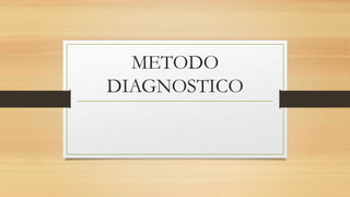 METODO
DIAGNOSTICO
 