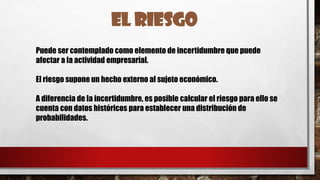 Riesgo de cartera (diapositiva) | PPT