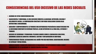 Riesgo del uso excesivo de las redes sociales.pptx