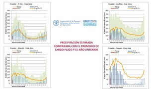 PRECIPITACIÓN ESTIMADA
COMPARADA CON EL PROMEDIO DE
LARGO PLAZO Y EL AÑO ANTERIOR
 